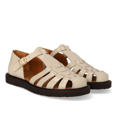 ANGULUS Klassisk Fisherman’s sandal Beige - KYOTO - ANGULUS