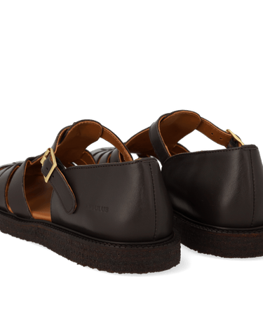 ANGULUS Klassisk Fisherman’s Sandal Dark Brown - KYOTO - ANGULUS