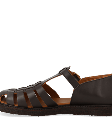 ANGULUS Klassisk Fisherman’s Sandal Dark Brown - KYOTO - ANGULUS