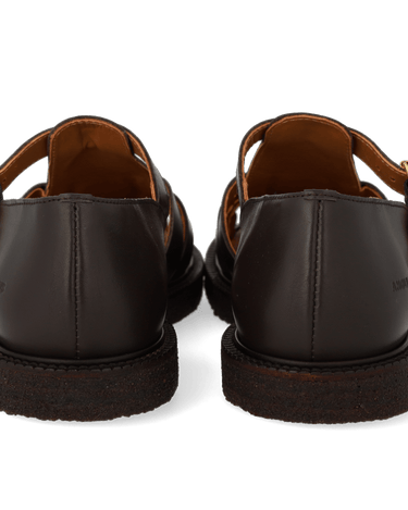 ANGULUS Klassisk Fisherman’s Sandal Dark Brown - KYOTO - ANGULUS