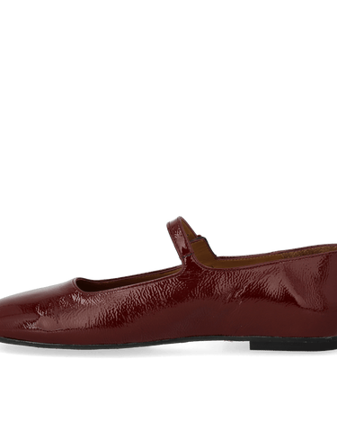 ANGULUS Mary Jane ballerina with a moderate square toe bordeaux - KYOTO - ANGULUS