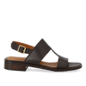 ANGULUS Sandal med dekorativ stikningsdetalje Dark Brown - KYOTO - ANGULUS