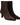 ANGULUS Sculptural ankle boot BROWN with a pointed toe - KYOTO - ANGULUS