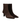 ANGULUS Sculptural ankle boot BROWN with a pointed toe - KYOTO - ANGULUS