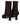 ANGULUS Sculptural ankle boot BROWN with a pointed toe - KYOTO - ANGULUS
