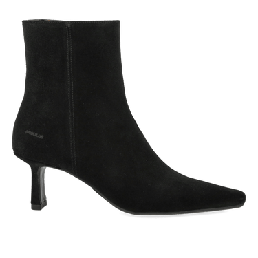 ANGULUS Sculptural ankle boot with a pointed toe black - KYOTO - ANGULUS
