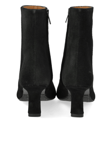 ANGULUS Sculptural ankle boot with a pointed toe black - KYOTO - ANGULUS