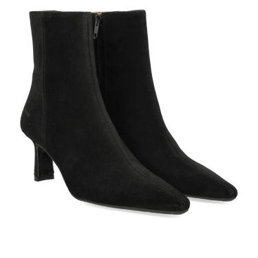 ANGULUS Sculptural ankle boot with a pointed toe black - KYOTO - ANGULUS