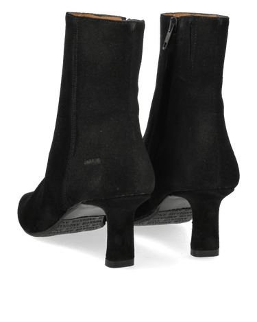 ANGULUS Sculptural ankle boot with a pointed toe black - KYOTO - ANGULUS