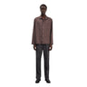 ANOTHER ASPECT Raw Silk 2.1 L/S Shirt Brown - KYOTO - ANOTHER ASPECT