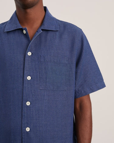 ANOTHER ASPECT Shirt 2.0, Indigo Stripe - KYOTO - ANOTHER ASPECT