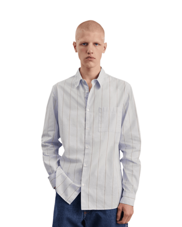 ANOTHER ASPECT Shirt 3.0, Blue/Navy Stripe - KYOTO - ANOTHER ASPECT