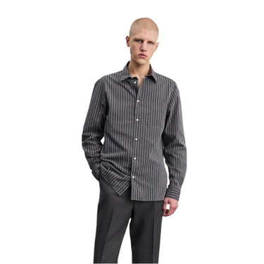 ANOTHER ASPECT Shirt 3.0, Charcoal Stripe - KYOTO - ANOTHER ASPECT