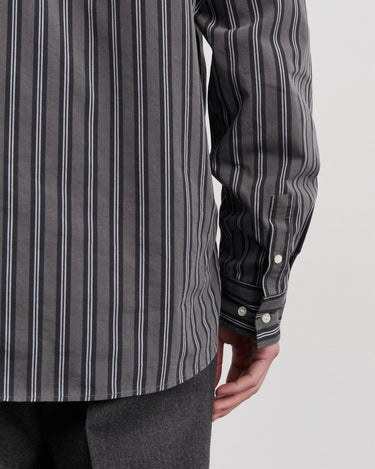 ANOTHER ASPECT Shirt 3.0, Charcoal Stripe - KYOTO - ANOTHER ASPECT