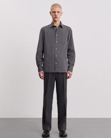 ANOTHER ASPECT Shirt 3.0, Charcoal Stripe - KYOTO - ANOTHER ASPECT