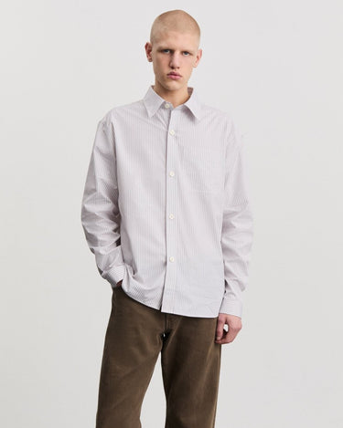 ANOTHER ASPECT Shirt 4.0, Ecru Rose Stripe - KYOTO - ANOTHER ASPECT