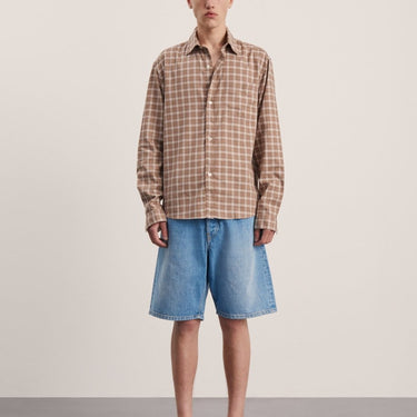 ANOTHER ASPECT Shirt 4.0, Light Brown Check - KYOTO - ANOTHER ASPECT