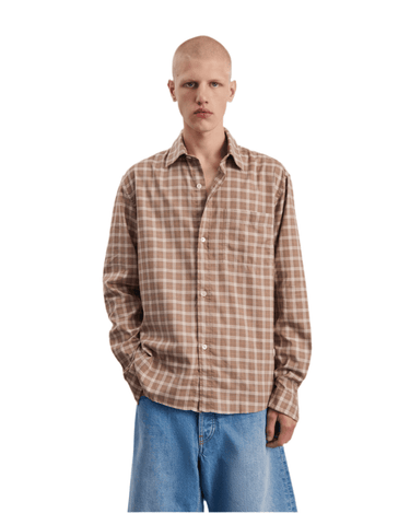 ANOTHER ASPECT Shirt 4.0, Light Brown Check - KYOTO - ANOTHER ASPECT