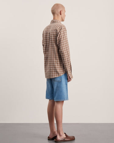 ANOTHER ASPECT Shirt 4.0, Light Brown Check - KYOTO - ANOTHER ASPECT