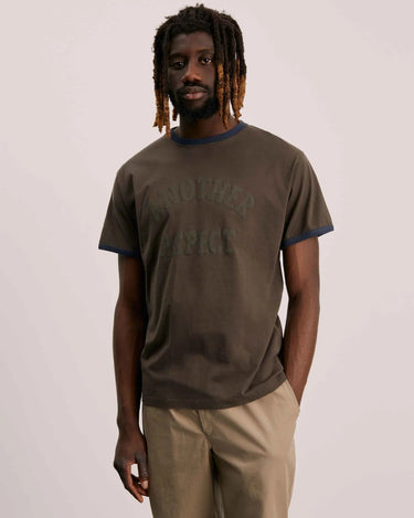 ANOTHER ASPECT T-shirt 2.0 Brown/Navy - KYOTO - ANOTHER ASPECT