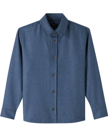 APC Bobby Overshirt Blue - KYOTO - APC