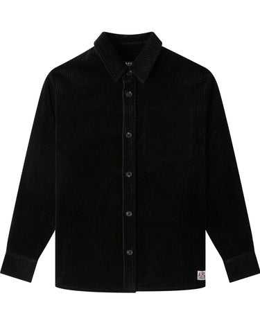 APC Boris Overshirt Sort fløjl - KYOTO - APC