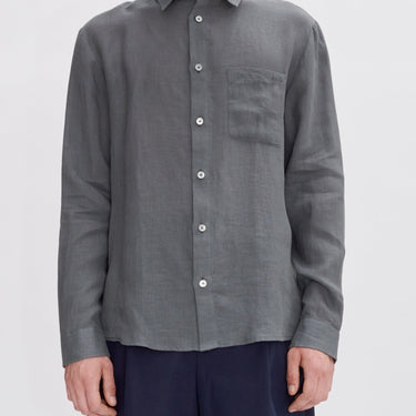 A.P.C Cassel Logo Shirt ANTHRACITE - KYOTO - A.P.C