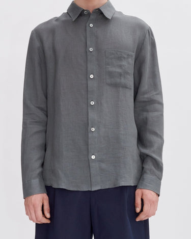 A.P.C Cassel Logo Shirt ANTHRACITE - KYOTO - A.P.C