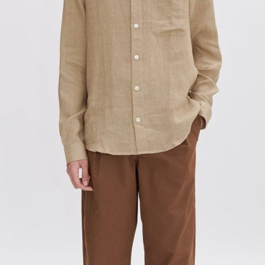 A.P.C Cassel Logo Shirt Dark BEIGE - KYOTO - A.P.C