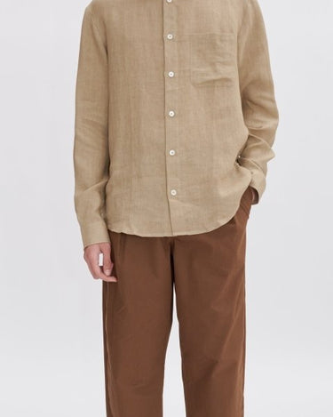 A.P.C Cassel Logo Shirt Dark BEIGE - KYOTO - A.P.C