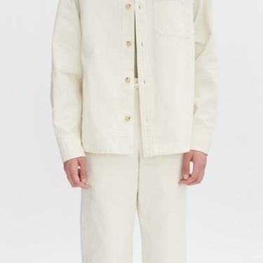 A.P.C Embroidered Basile Chest Overshirt White - KYOTO - A.P.C