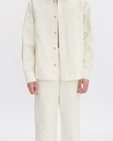 A.P.C Embroidered Basile Chest Overshirt White - KYOTO - A.P.C