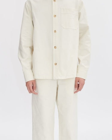 A.P.C Embroidered Basile Chest Overshirt White - KYOTO - A.P.C