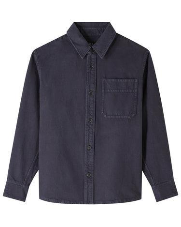 APC Embroidered Basile Overshirt DARK NAVY - KYOTO - APC