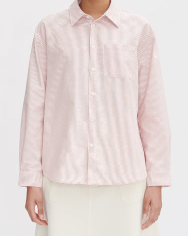 A.P.C Embroidered Boyfriend Shirt ROUGE - KYOTO - A.P.C women