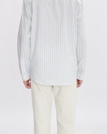 A.P.C Embroidered Edouard Shirt Lys grøn strib - KYOTO - A.P.C