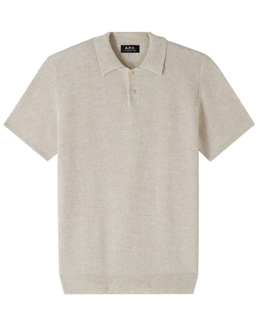 A.P.C Jay Polo T-shirt BEIGE - KYOTO - A.P.C