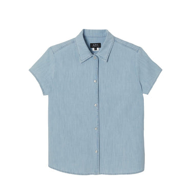 A.P.C Marina Short - Sleeved Shirt BLEU PÂLE - KYOTO - A.P.C women