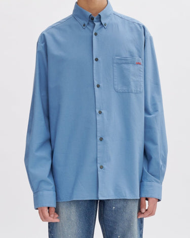 A.P.C Mateo Logo Shirt BLEU GRIS - KYOTO - A.P.C