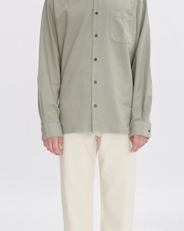 A.P.C Mateo Logo Shirt VERT GRISE - KYOTO - A.P.C