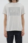 A.P.C MC vignette t-shirt GOTS White / GREY - KYOTO - A.P.C