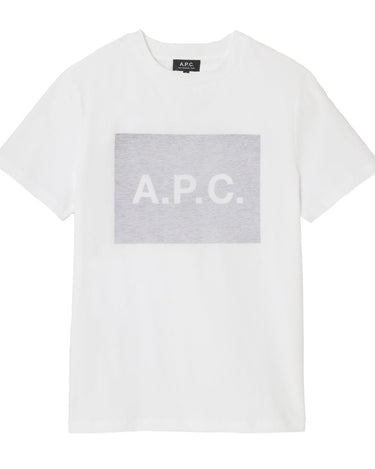 A.P.C MC vignette t-shirt GOTS White / GREY - KYOTO - A.P.C
