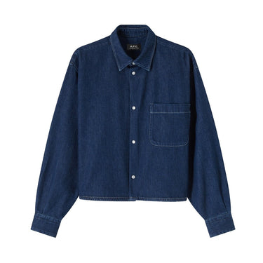 A.P.C overshirt samantha indigo - KYOTO - A.P.C women