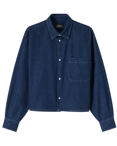 A.P.C overshirt samantha indigo - KYOTO - A.P.C women