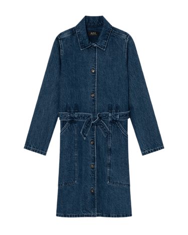 A.P.C robe winter dress INDIGO DELAVE - KYOTO - A.P.C women