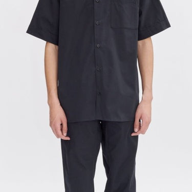 A.P.C Ross Logo Short - Sleeved Shirt DARK NAVY - KYOTO - A.P.C