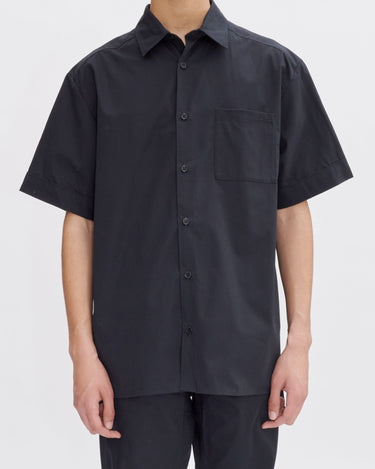 A.P.C Ross Logo Short - Sleeved Shirt DARK NAVY - KYOTO - A.P.C