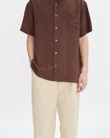 A.P.C Roy Short - Sleeved Shirt MARRON - KYOTO - A.P.C