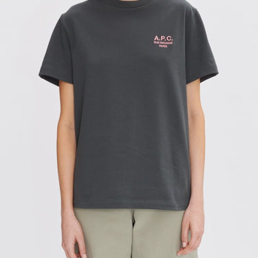 A.P.C Rue Madame GOTS T-Shirt ANTHRACITE/ROSE - KYOTO - A.P.C women