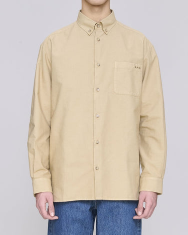 A.P.C shirts mateo logo beige - KYOTO - A.P.C